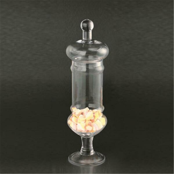 Diamond Star 16.5 x 5 in. Glass Jar with Lid, Clear 62023